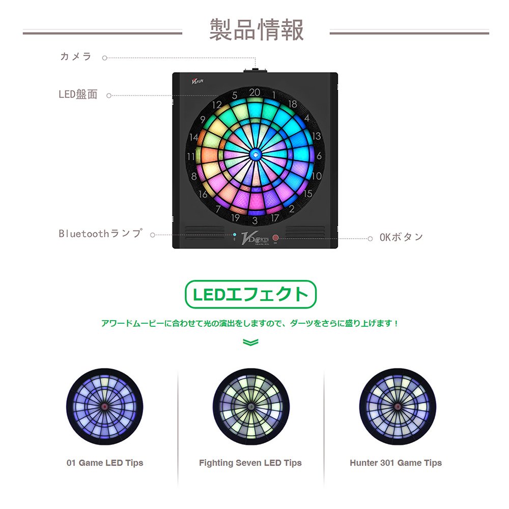 Amazon.co.jp: 日本正規代理店 VDarts H3L 《新発売》 オンラインLED