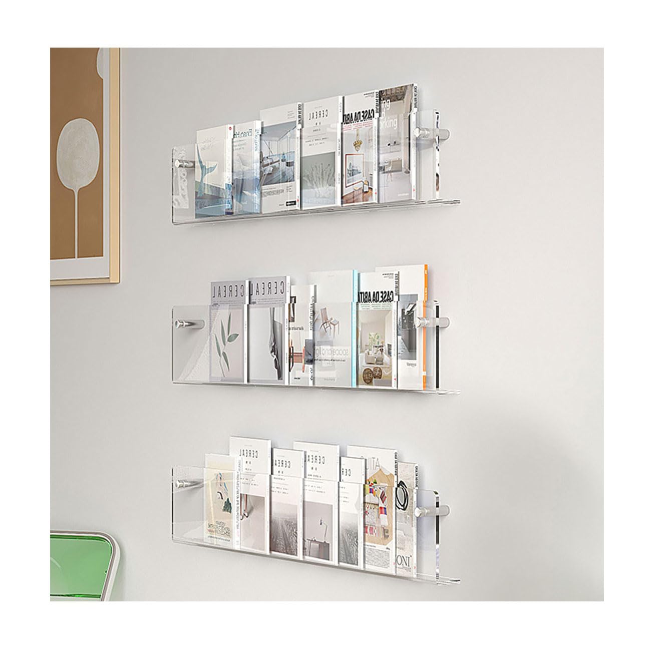 Amazon.co.jp: パンフレットラック 壁掛け マガジンラック 壁掛け