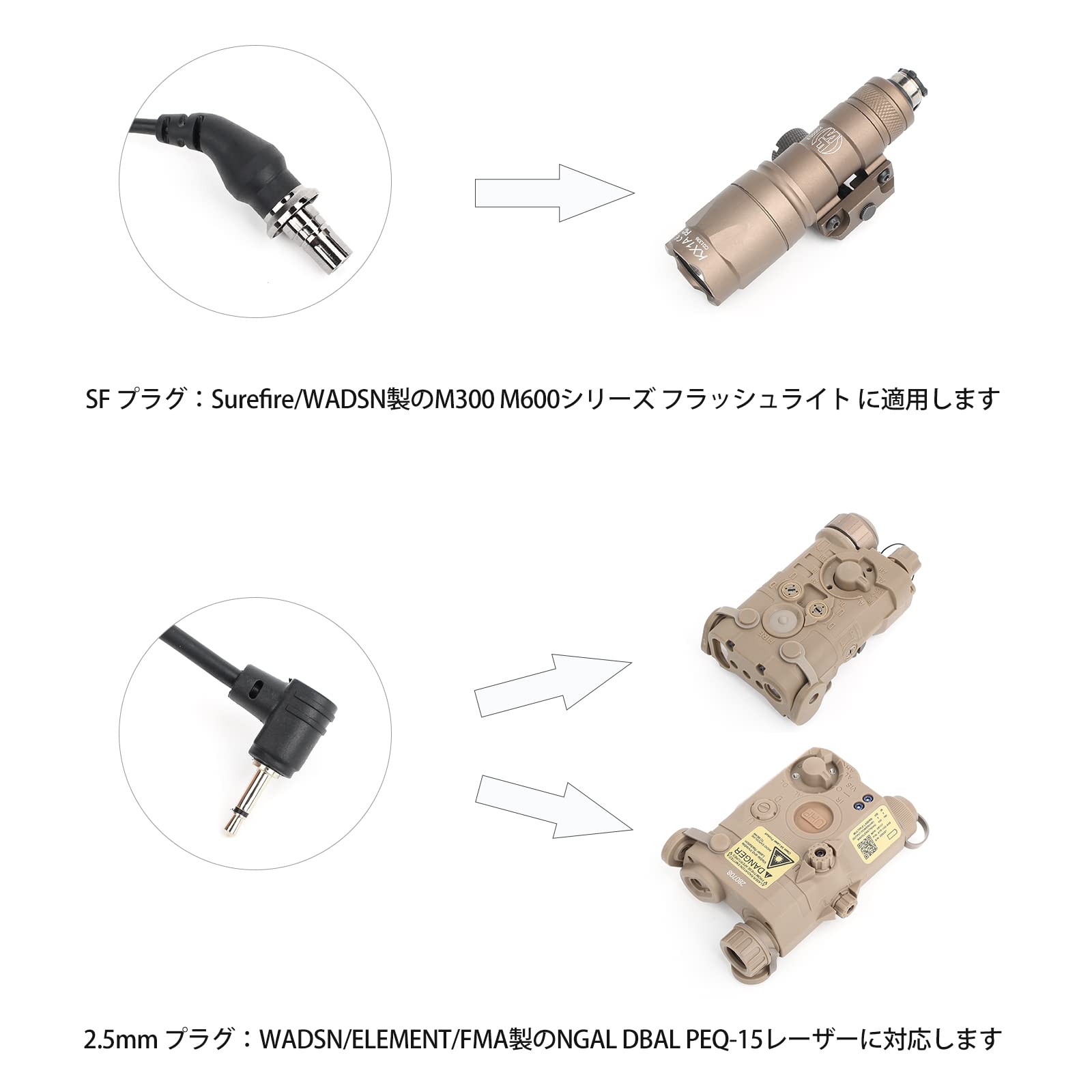 Amazon.co.jp: QIRUIMY AXON タイプ (2.5 mm + SF プラグ) リモート