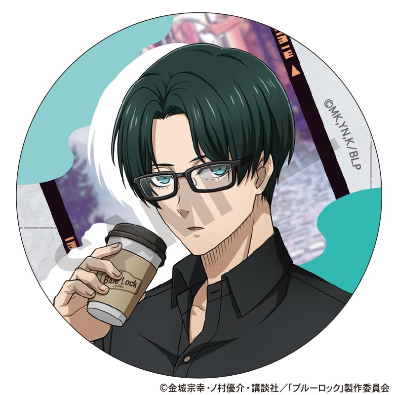Amazon.co.jp: ブルーロック トレーディング缶バッジ 休日メガネ 9個