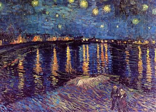 Amazon.co.jp: ポスター A4 ゴッホ星降る夜、アルル 光沢プリント