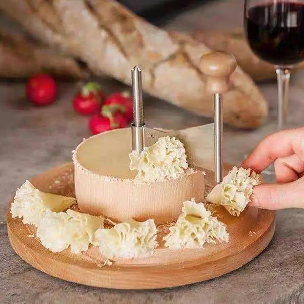 Amazon.co.jp: 木製チーズカーラー ジロールチーズシェーバー 多機能