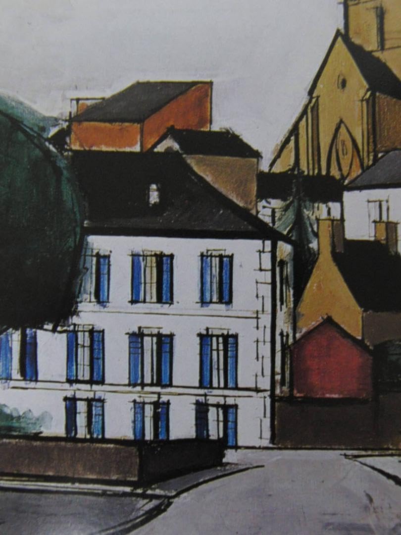 Amazon.co.jp: ベルナールビュッフェ「Quimperle」画集の額装画、人気