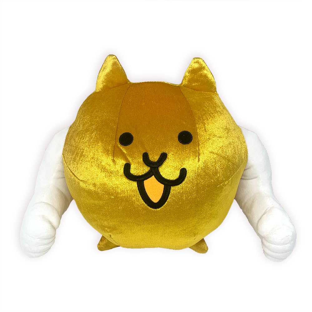 Amazon.co.jp: にゃんこ大戦争 BIG ぬいぐるみ 金ネコビルダー 約28×31