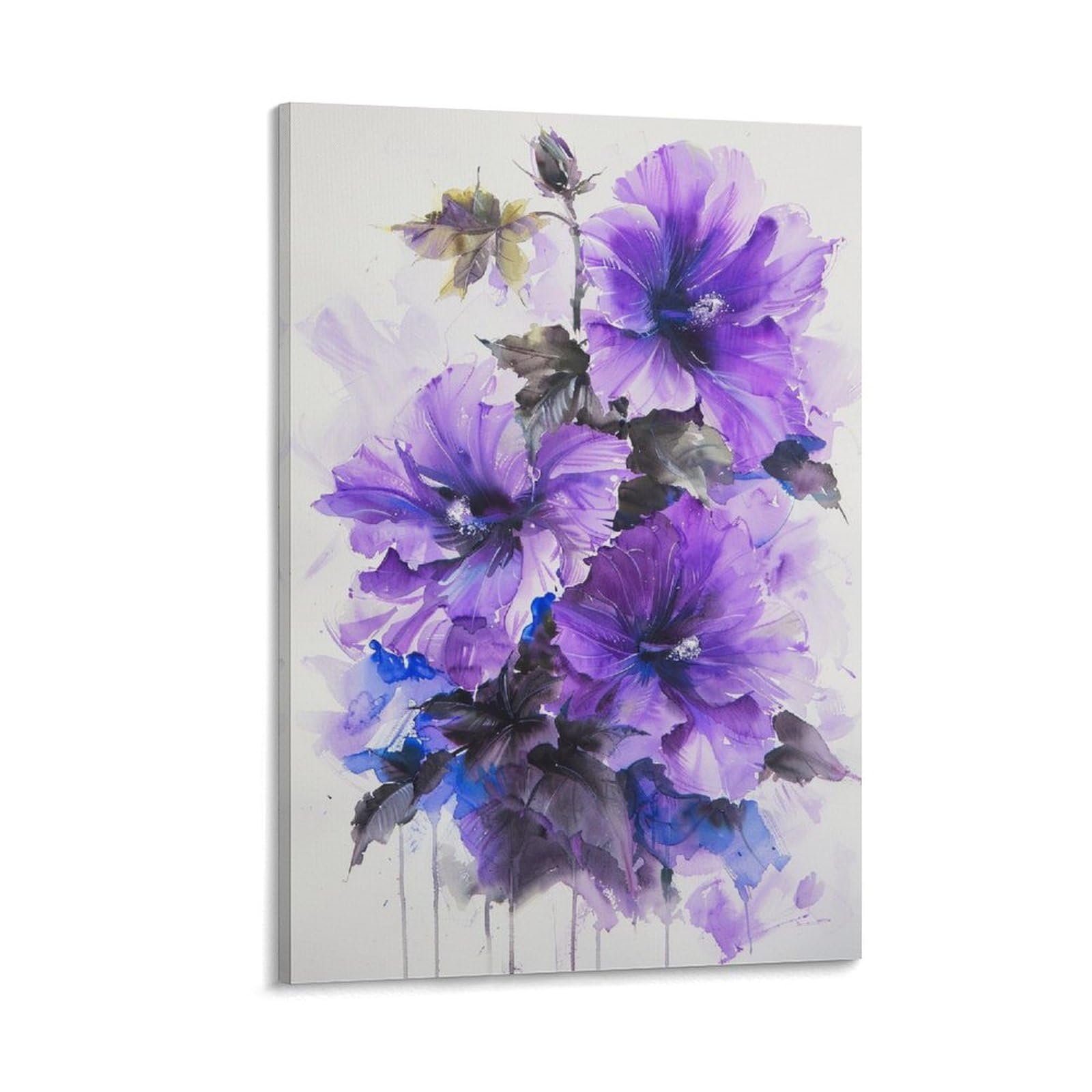 Amazon.co.jp: 絵画 美しい咲く花の水彩画インテリア 絵画 魅力的な花