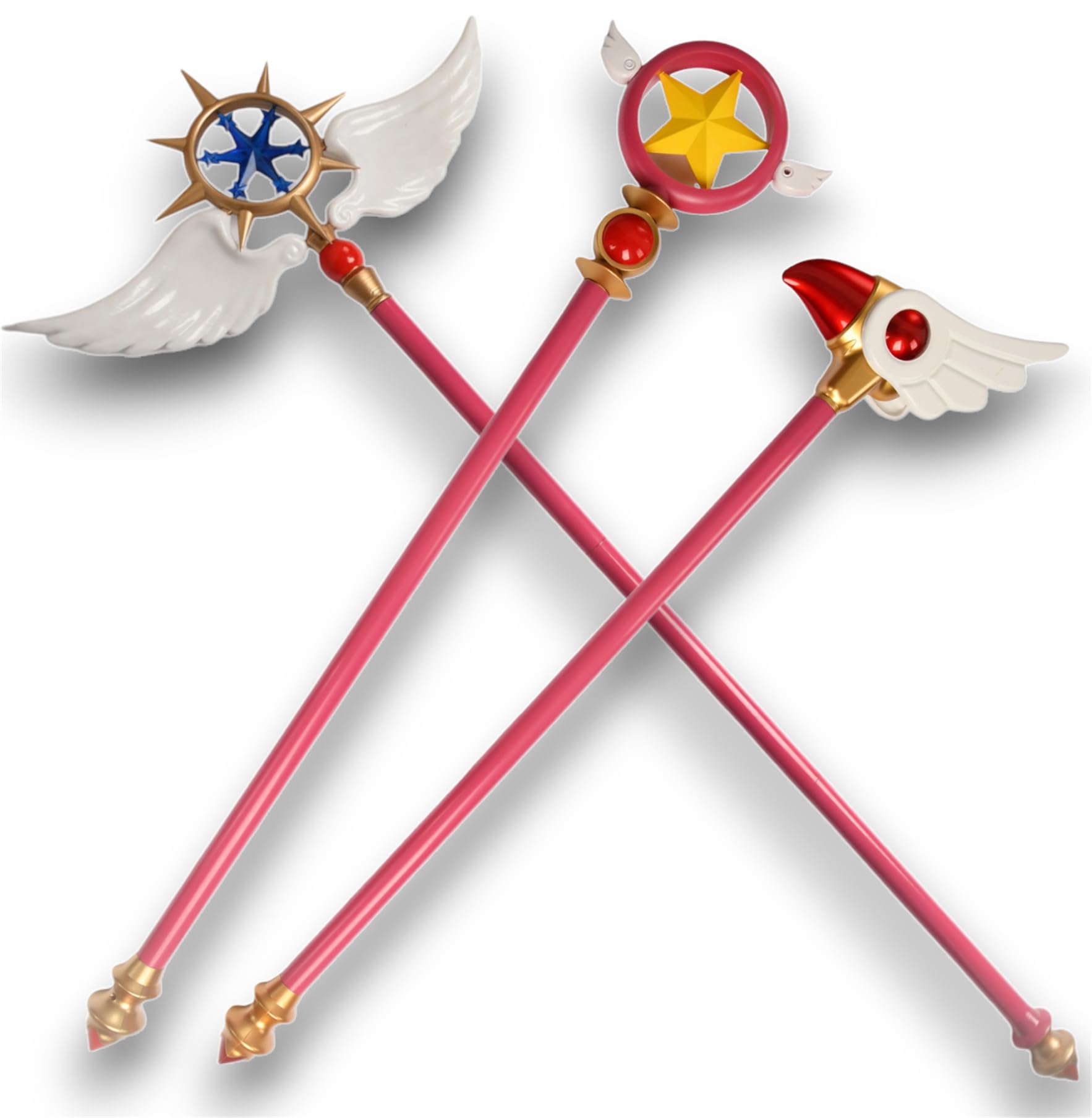 Amazon.co.jp: Monenjoy 魔法の杖 封印の杖 透明感 星の杖 85cm クリア