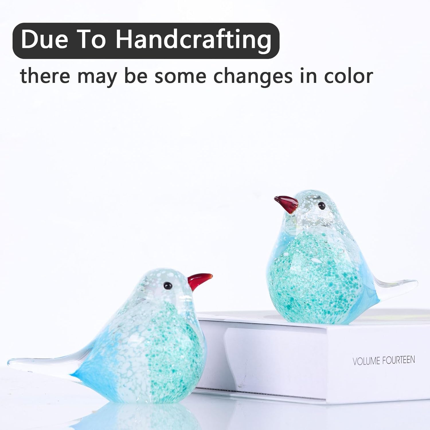 Amazon.co.jp: ガラス鳥の置物 青い鳥の置物 ムラノガラスの鳥 鳥の