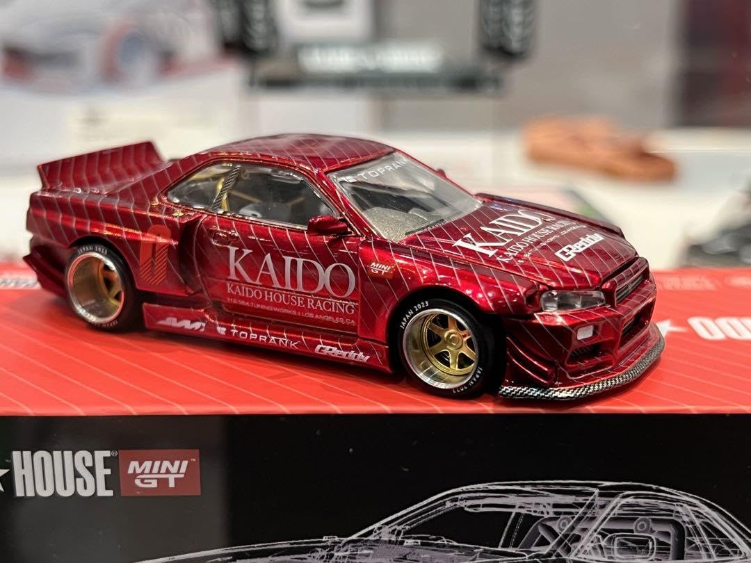 Amazon | MINI GT ミニGT 1/64 KAIDO HOUSE 日産 スカイライン R34 GT
