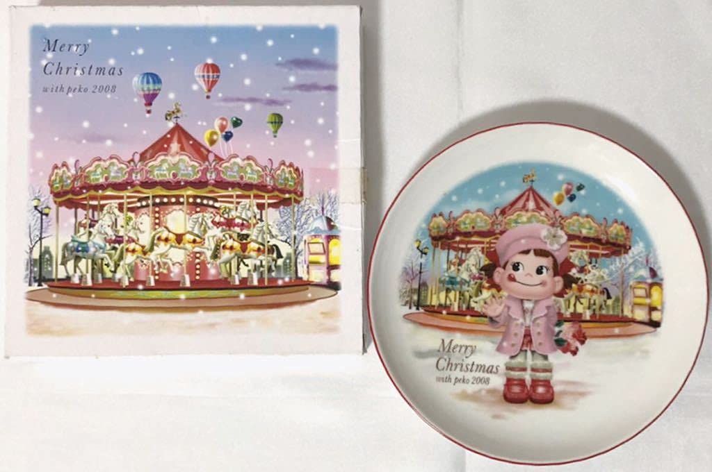 Amazon.co.jp: 2008年 ペコちゃん クリスマスプレート 絵皿 限定