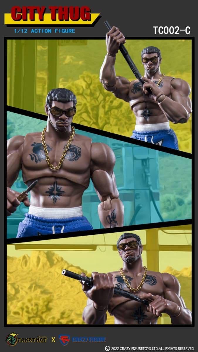 Amazon.co.jp: TAKETHAT X CRAZY FIGURE 1/12 City Sag, Unopened