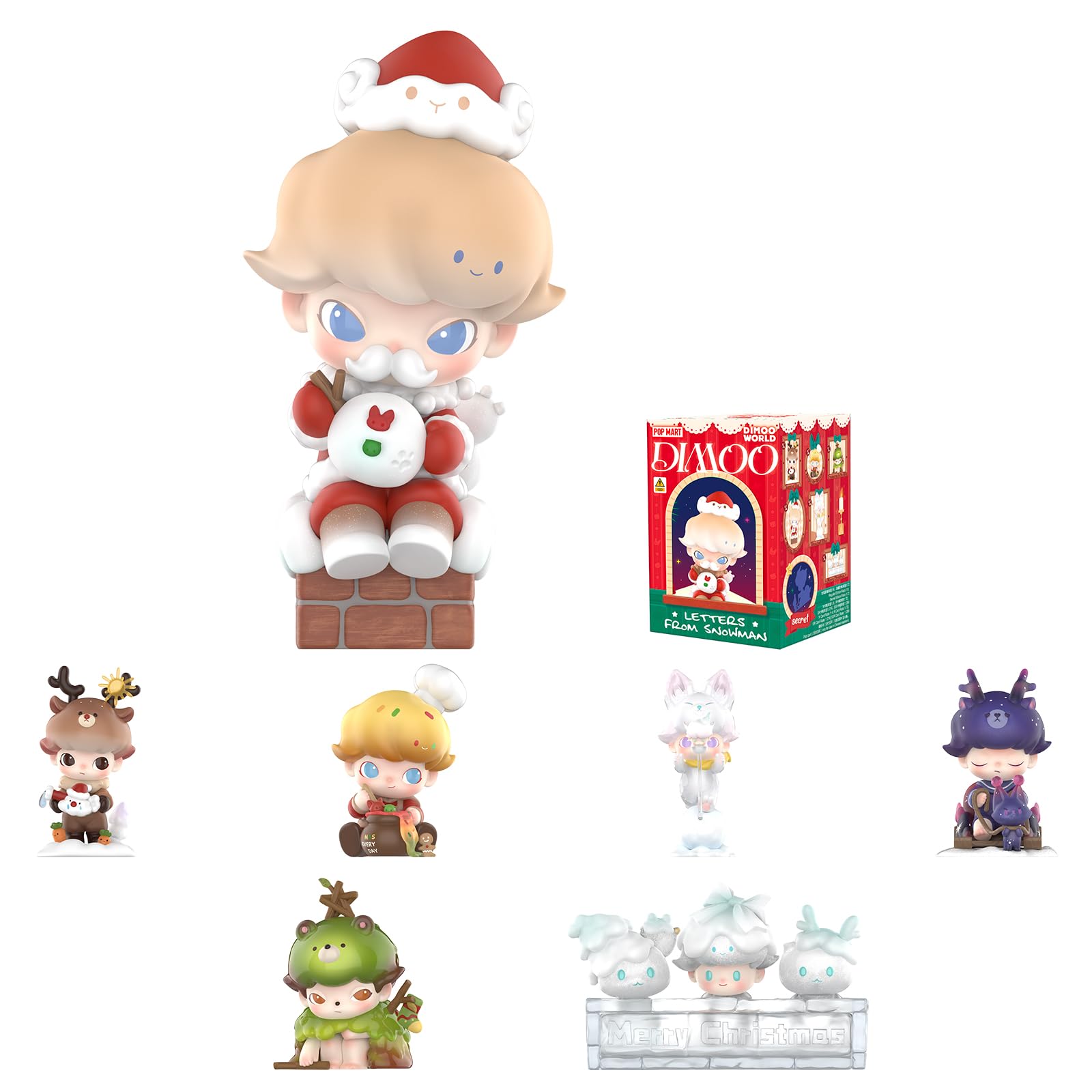 Amazon.co.jp: POP MART DIMOO 雪だるまのブラインドボックス