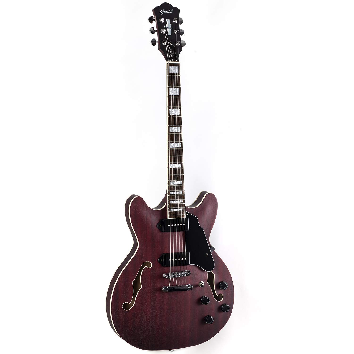Amazon.com: Grote 335 Style Jazz Electric Guitar Flame Maple top