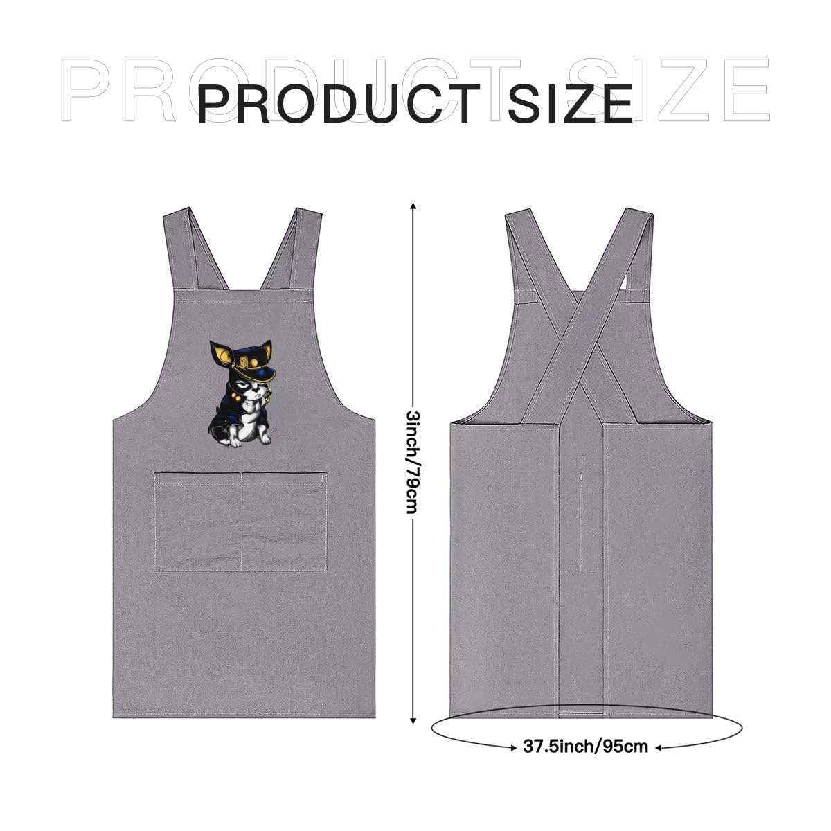 Amazon｜ジョジョの奇妙な冒険 イギー エプロン レディース メンズ