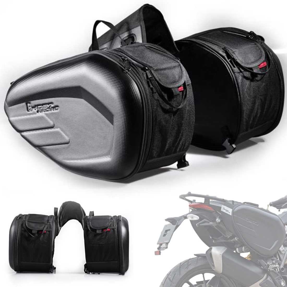 Amazon.co.jp: 新型 バイク サイドバッグ サドルバッグ に適用ヤマハ