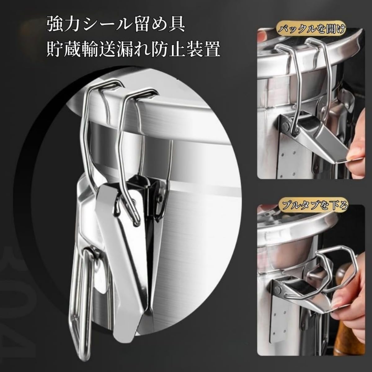 Amazon｜寸胴鍋 IH寸胴鍋 業務用 ステンレス鍋 蓋付き ロック付き 両手