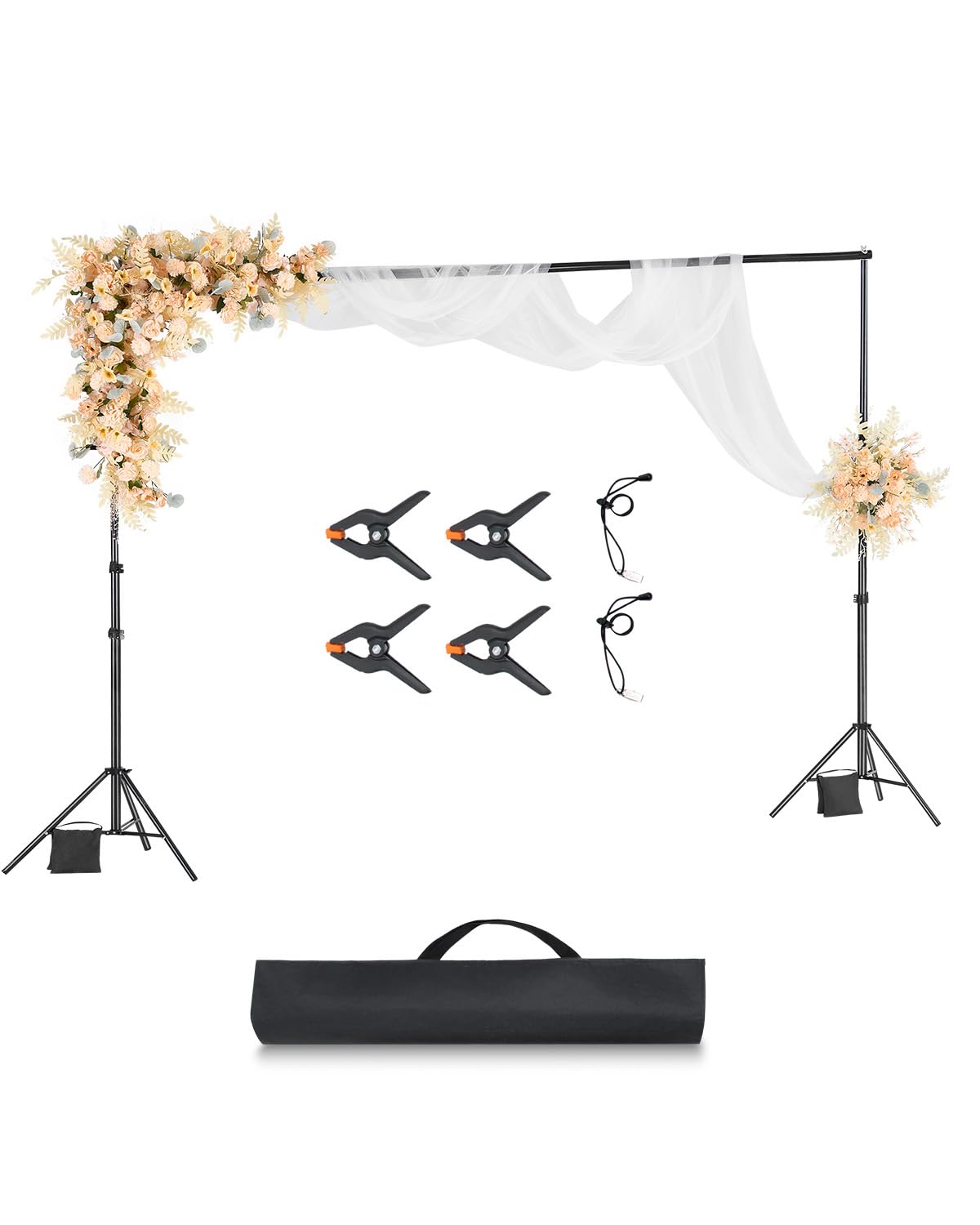 Amazon.com : VEVOR Backdrop Stand, 10 x 10 ft Adjustable Photo