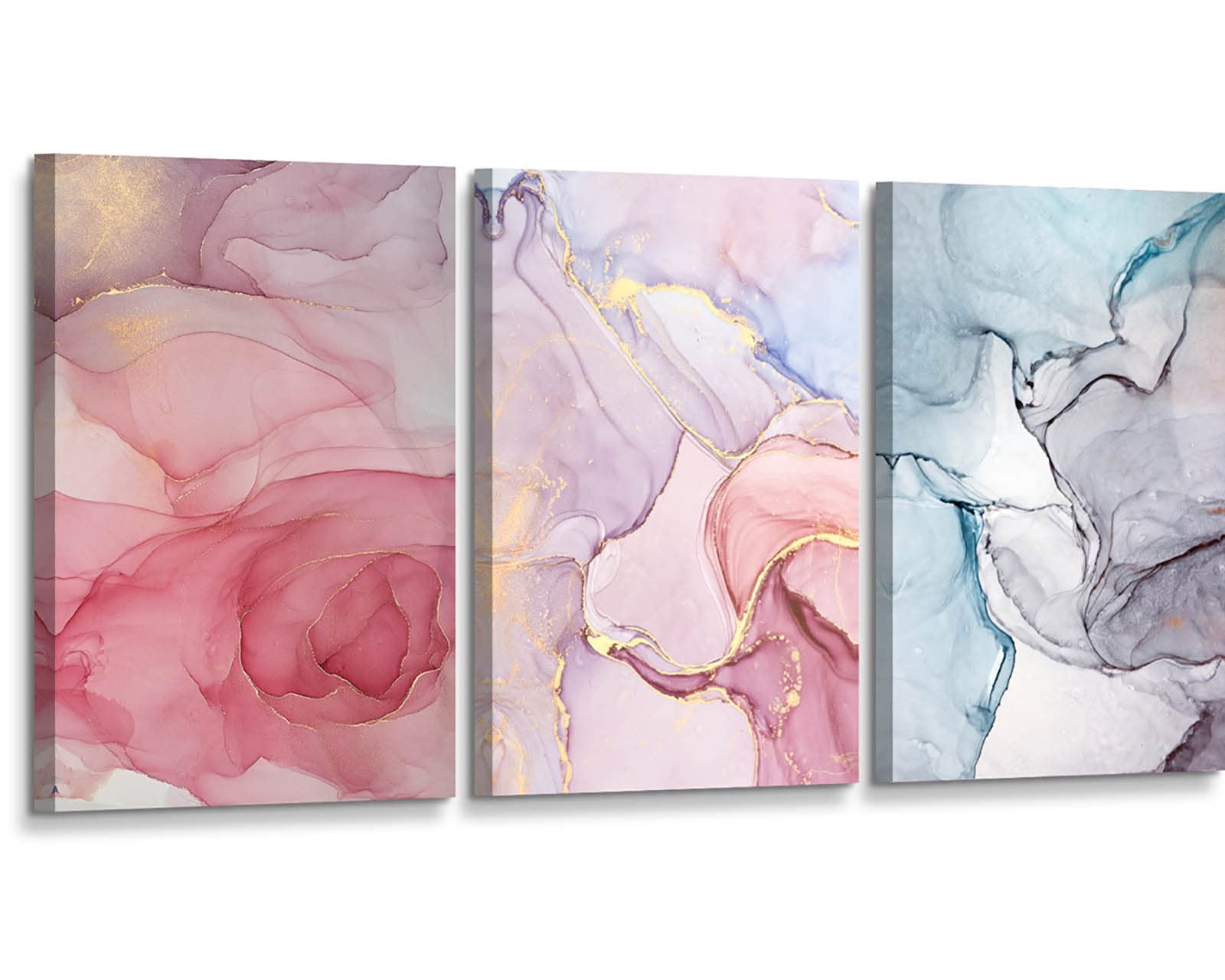 Amazon.co.jp: アートパネル ピンク紫 抽象画 インテリア ポスター