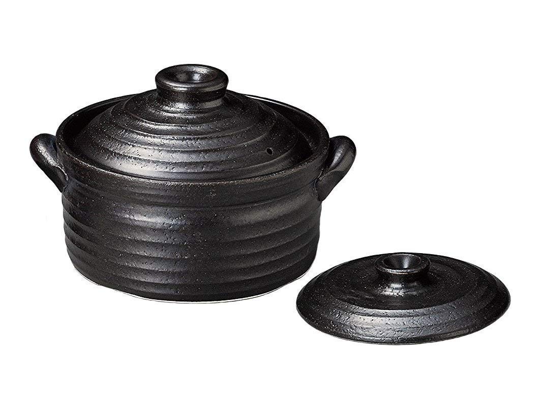 Amazon | IHマルチ炊飯鍋 二重蓋 2合 土鍋 一人用 直火、IH