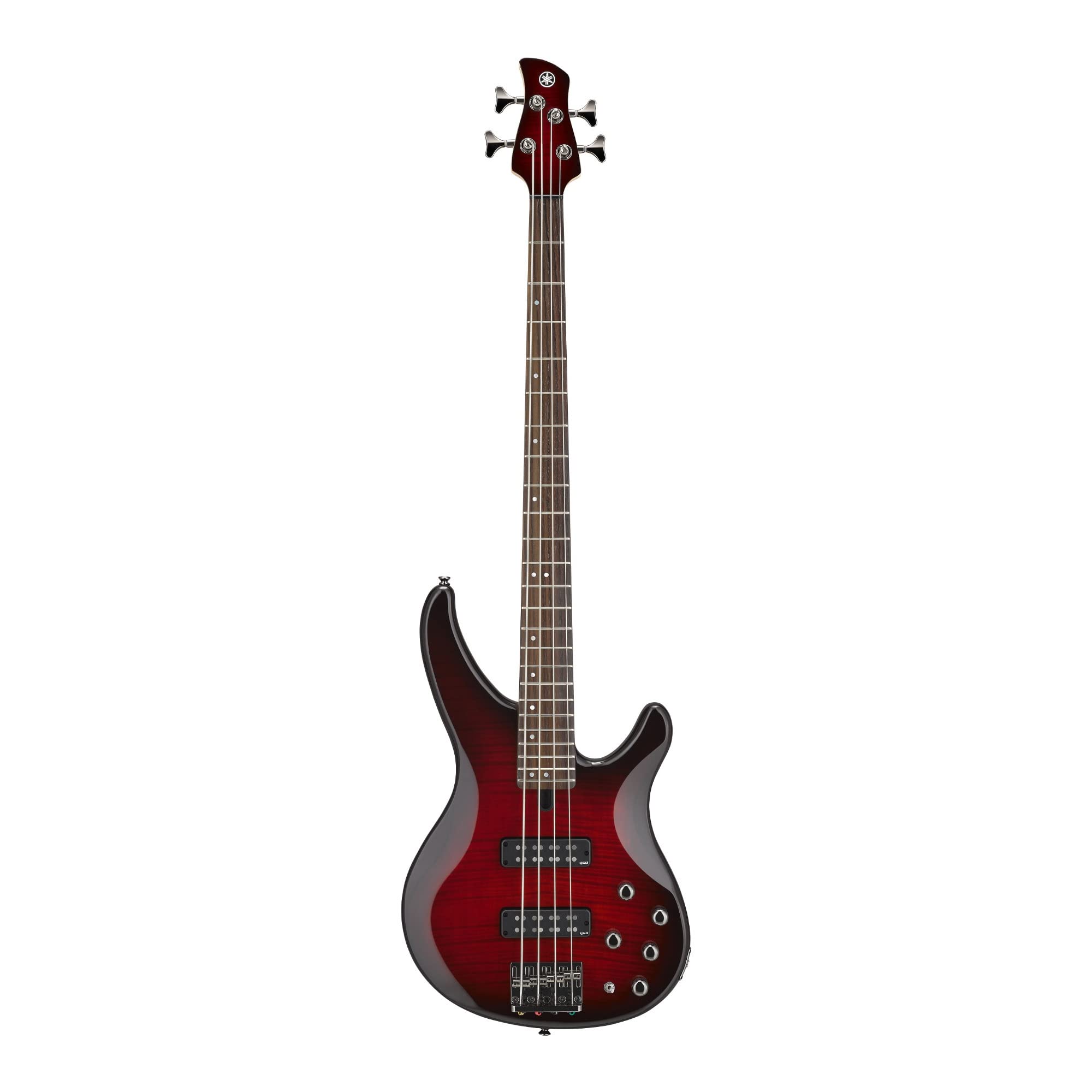 Amazon.com: Yamaha TRBX604 4-String Flamed Maple Bass Guitar, Dark
