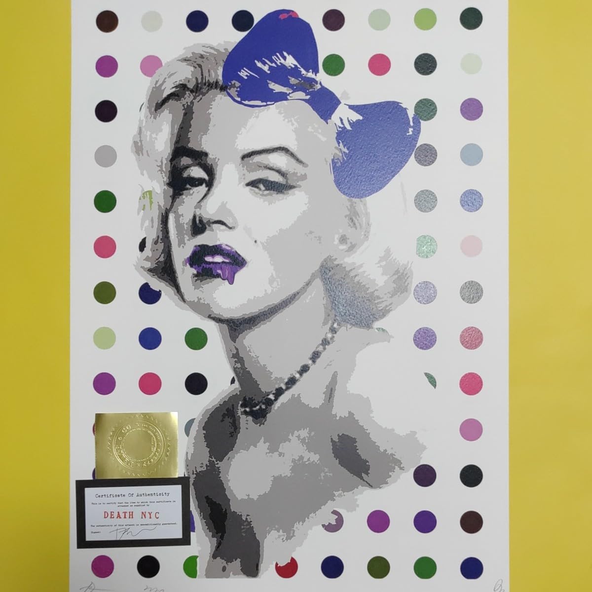 額込 世界限定100枚DEATH NYC アートポスター 現代アート 44 【公式通販】