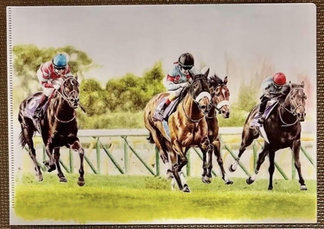 Amazon.co.jp: JRA 馬アート展 東京競馬場 A4クリアファイル 土屋伸之