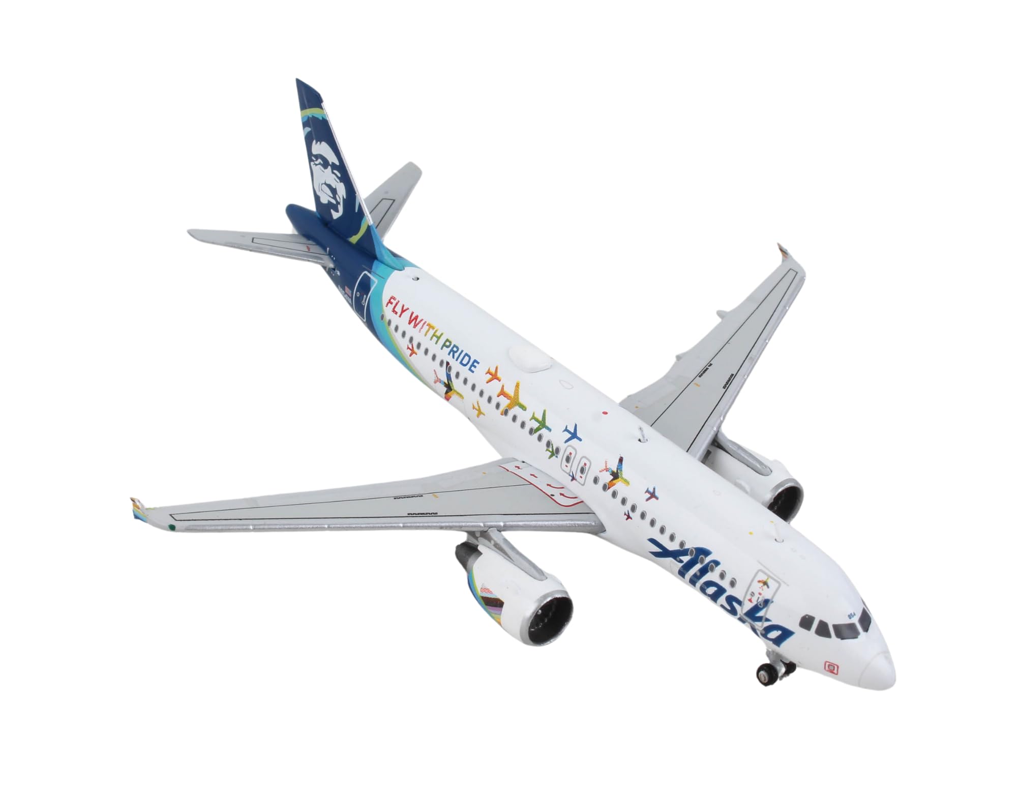 Amazon.com: GeminiJets GJASA2042 Alaska Airlines Airbus A320-200