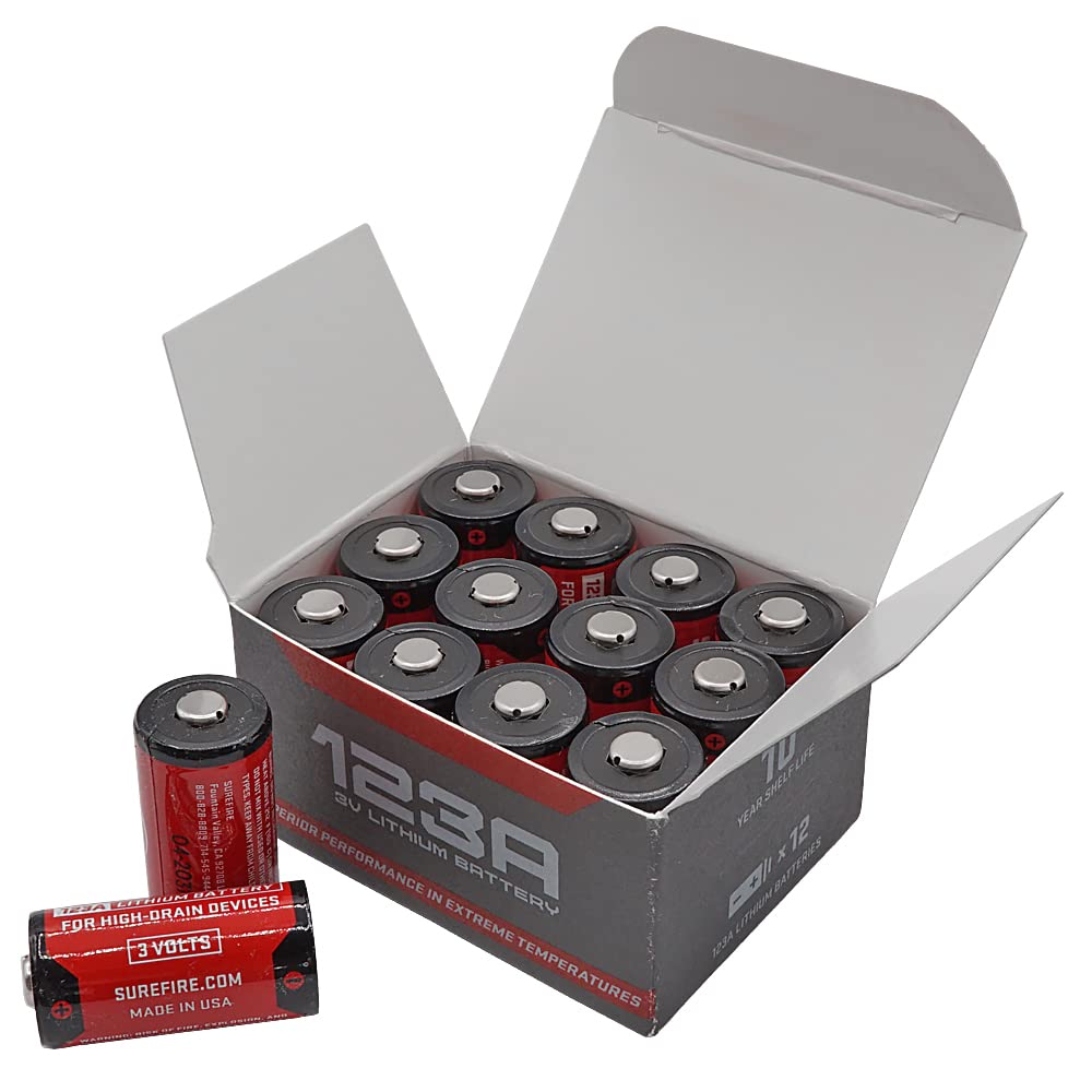 Amazon | SUREFIRE 2025年入荷分 正規品 SF123A 3v リチウム電池 12本