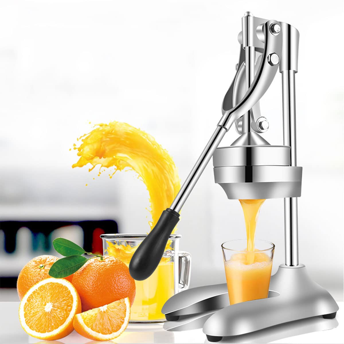 Amazon | 手動ジューサー フルーツしぼり 3秒高速ジュース出力 押出式