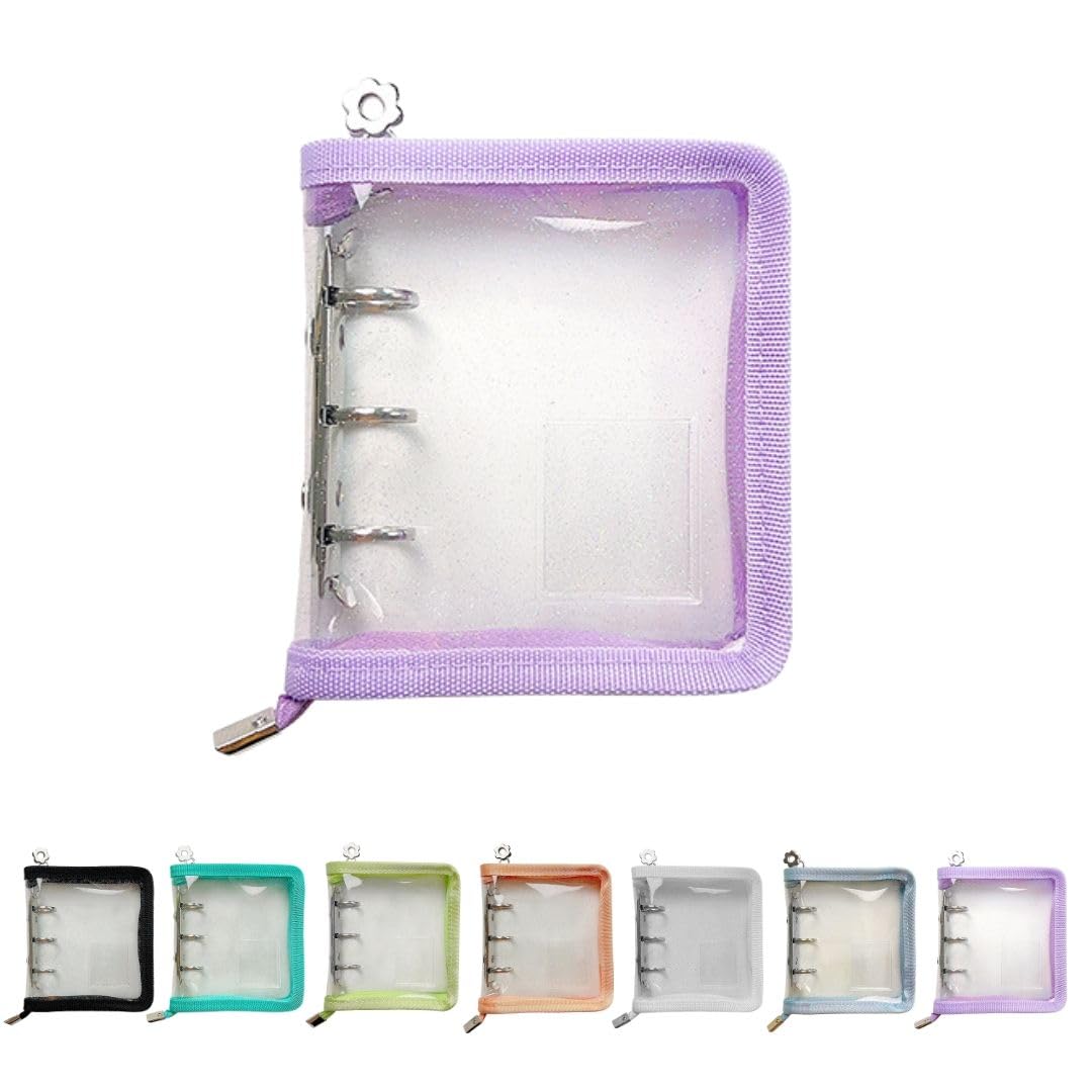 Amazon | 【LINAXYZ】3穴 ミニバインダー トレカ シール チェキ 缶