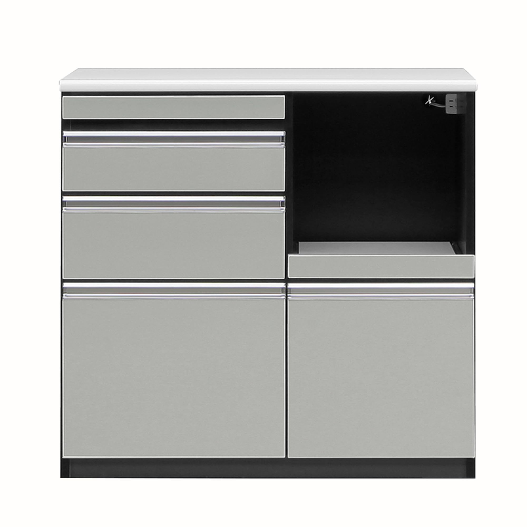 Amazon｜関家具(Sekikagu) 大川家具 国産 キッチン収納 カウンター