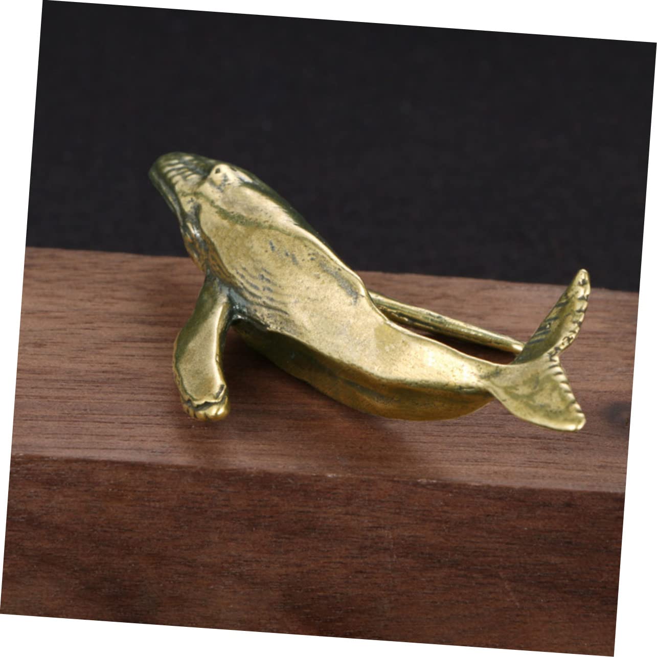 Amazon.co.jp: DECHOUS 銅製ヴィンテージクジラ置物 伝統手工芸品 丸み