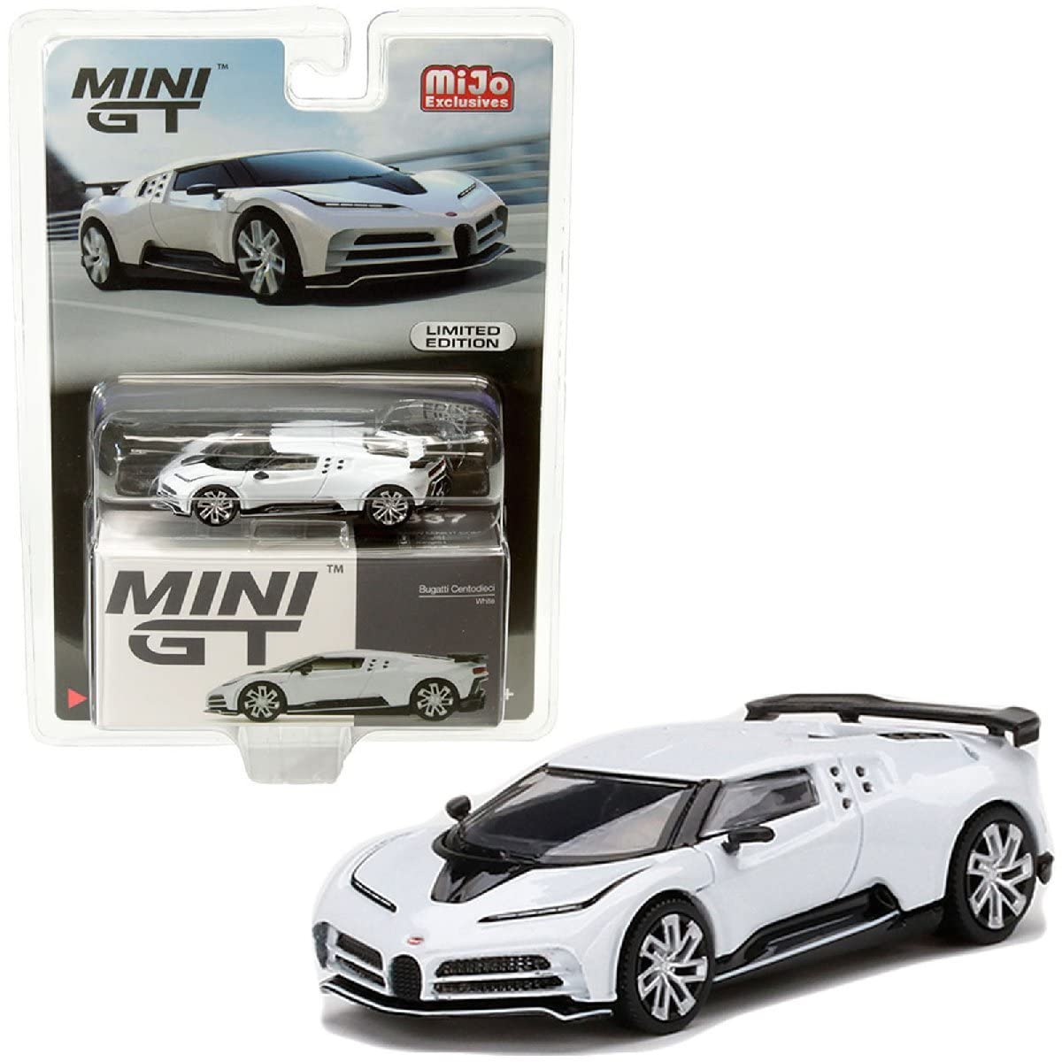 Amazon | MINI GT 1/64 ブガッティ チェントディエチ ホワイト RHD