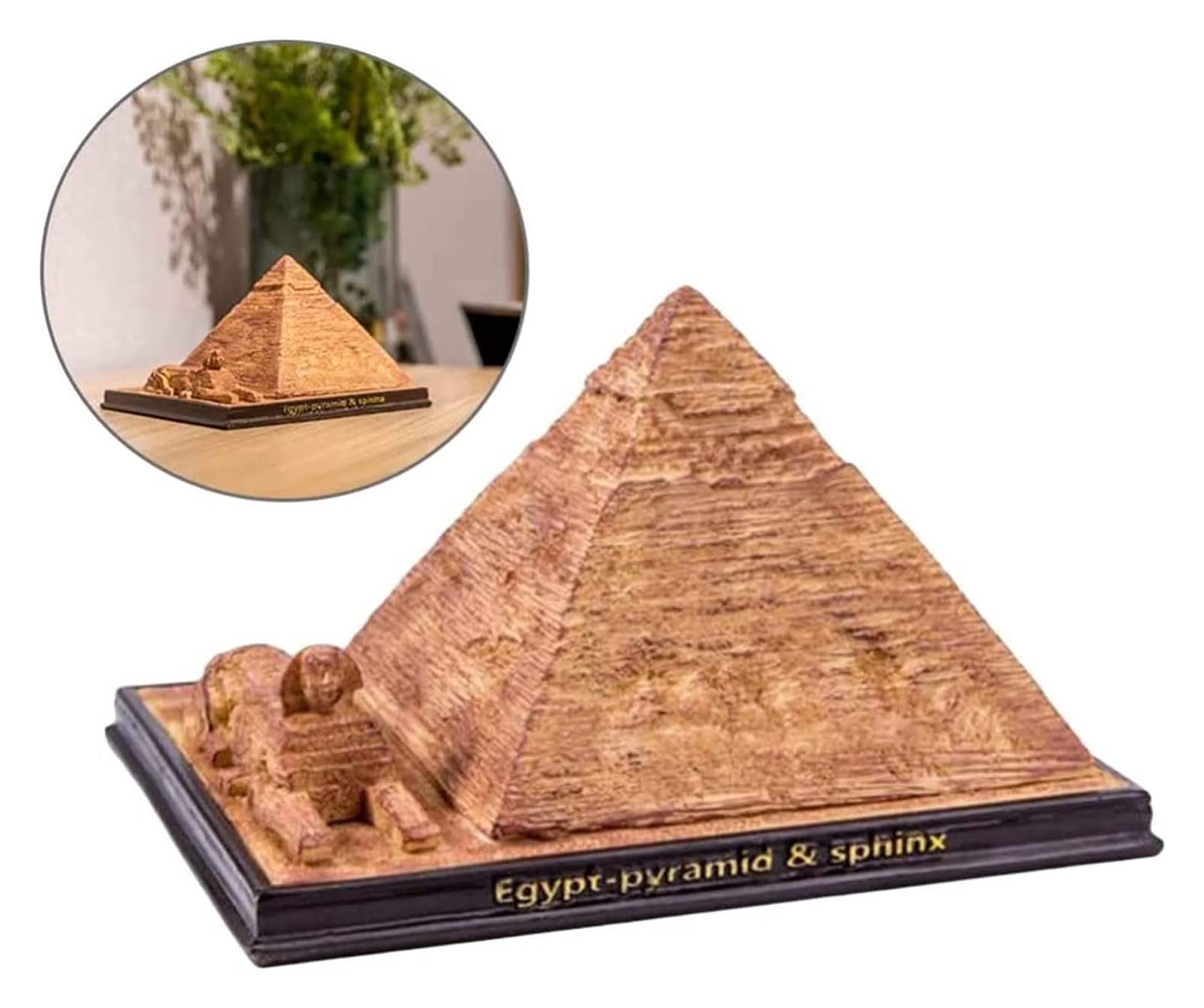 Amazon.co.jp: 彫刻 置物・オブジェ 樹脂エジプトのピラミッド像の置物
