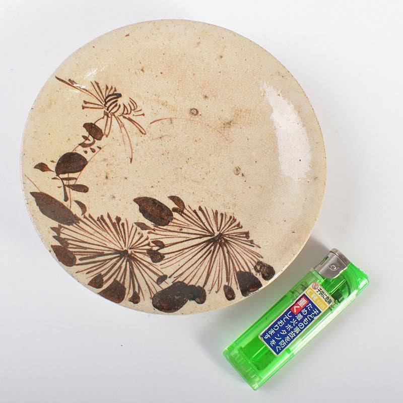 絵瀬戸古瀬戸菊文小皿豆皿5客時代箱DR6765