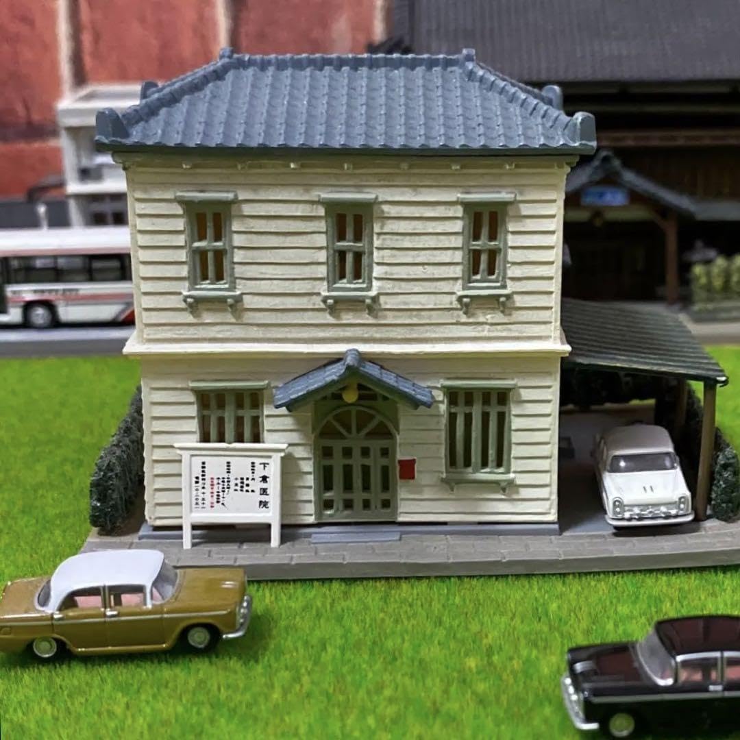 Amazon | Nゲージ ジオラマセット 昭和の街並み ジオコレ建物 車 人