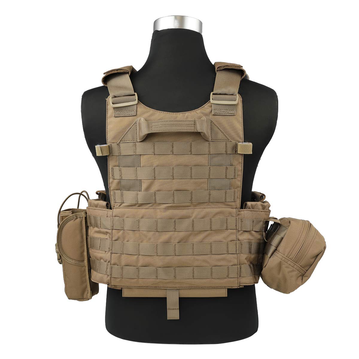 Amazon | EMERSON LBT6094Aスタイル プレートキャリア 3ポーチ付 CB