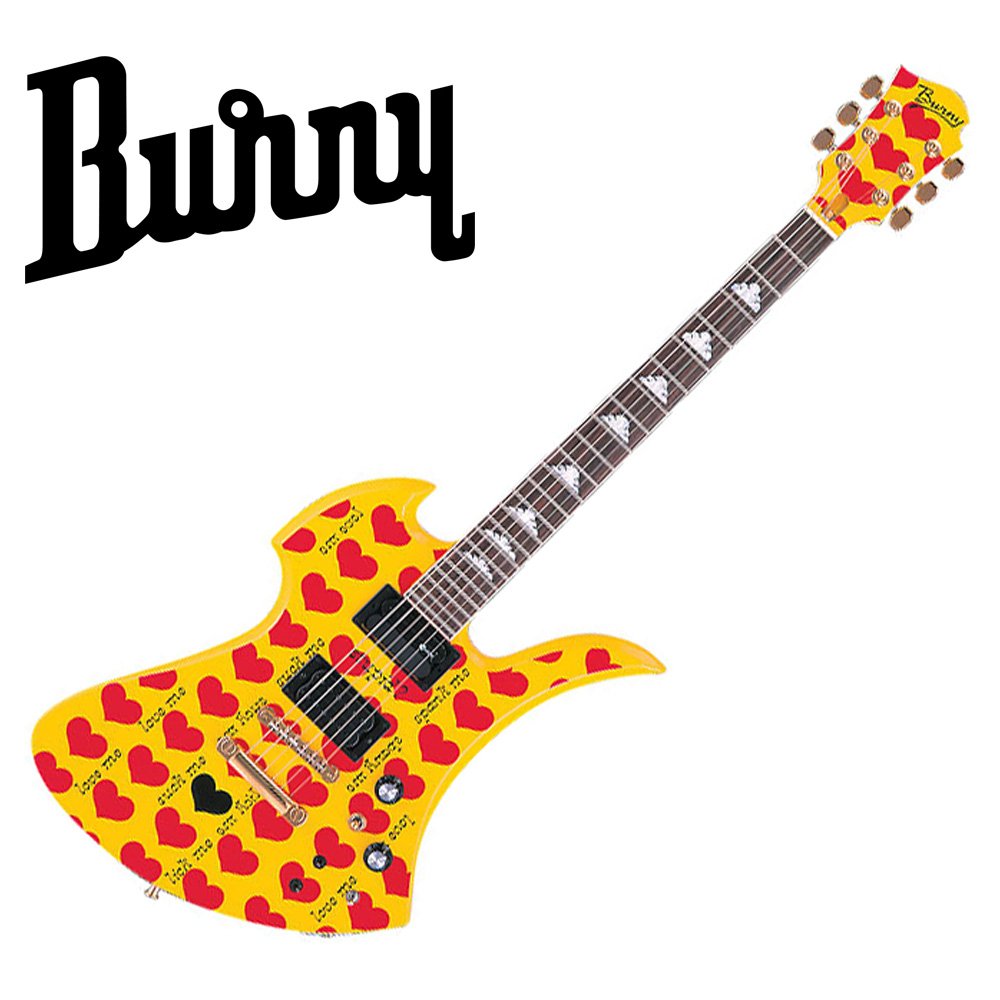 Amazon | BURNY バーニー エレキギター MG-145S Heart Yellow | エレキ