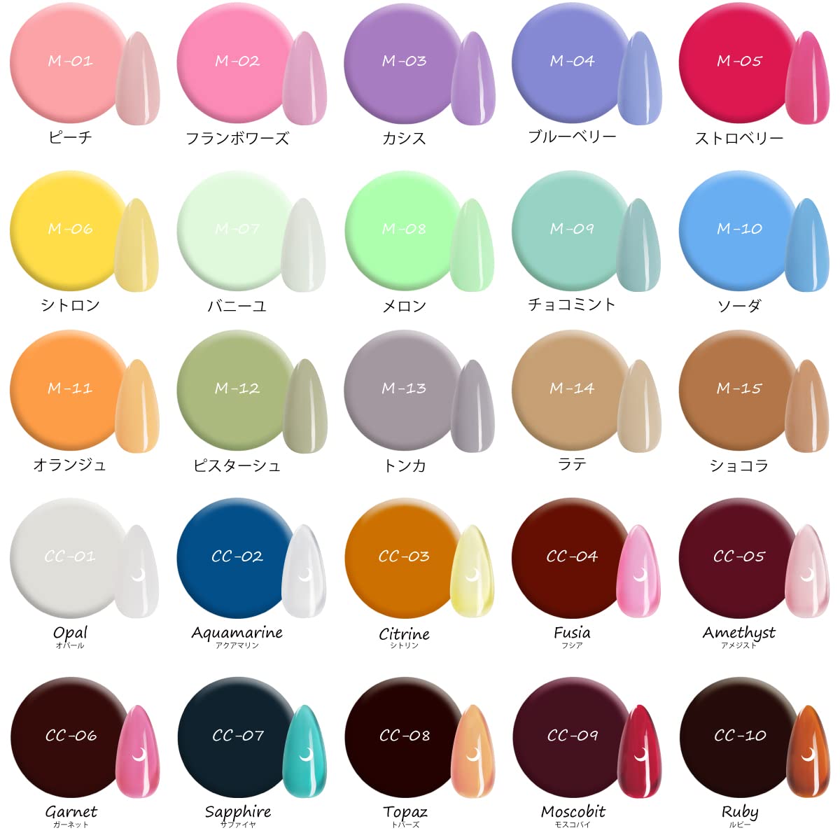 Amazon | NaturalTrend 全165色 ジェルネイルカラー ジェルネイル