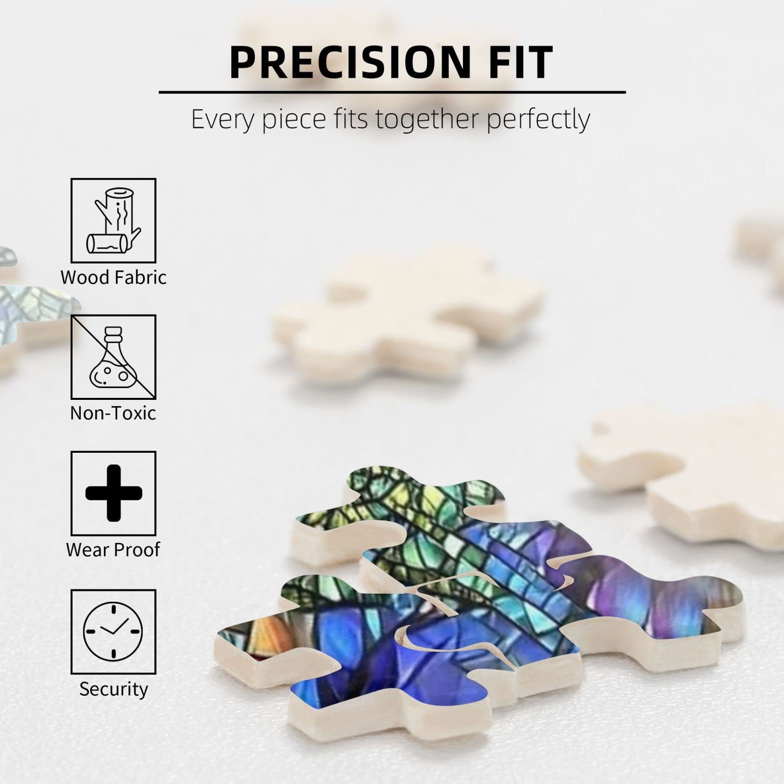 Amazon.co.jp: 1000ピース ジグソーパズル 猫ガラス動物 大人用 木製