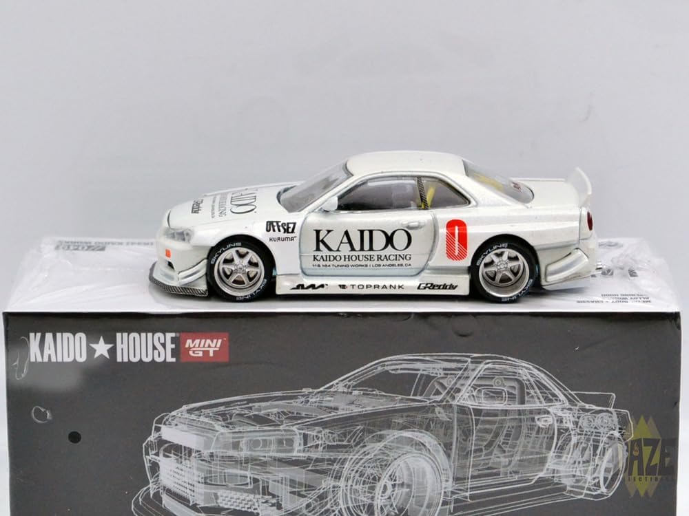 Amazon | MINI GT 街道はうす ニッサン・スカイライン GT-R (R34) 街道