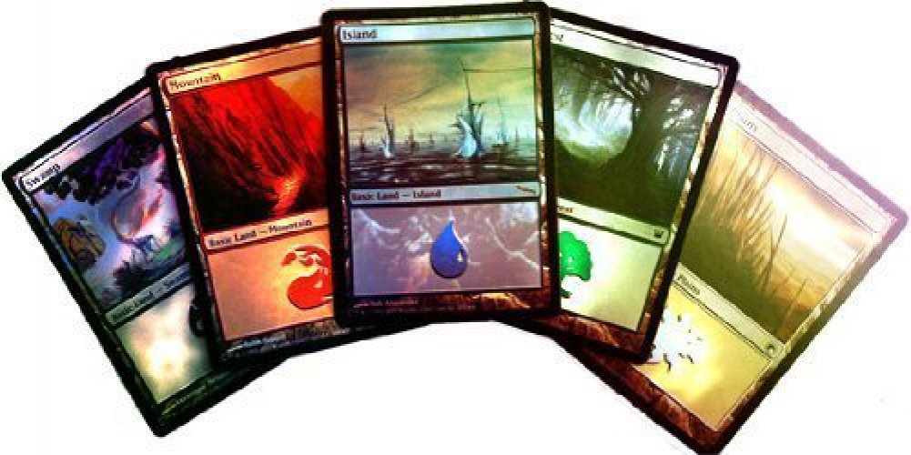 Amazon.com: MTG Magic the Gathering 20 Assorted Foil Land (4