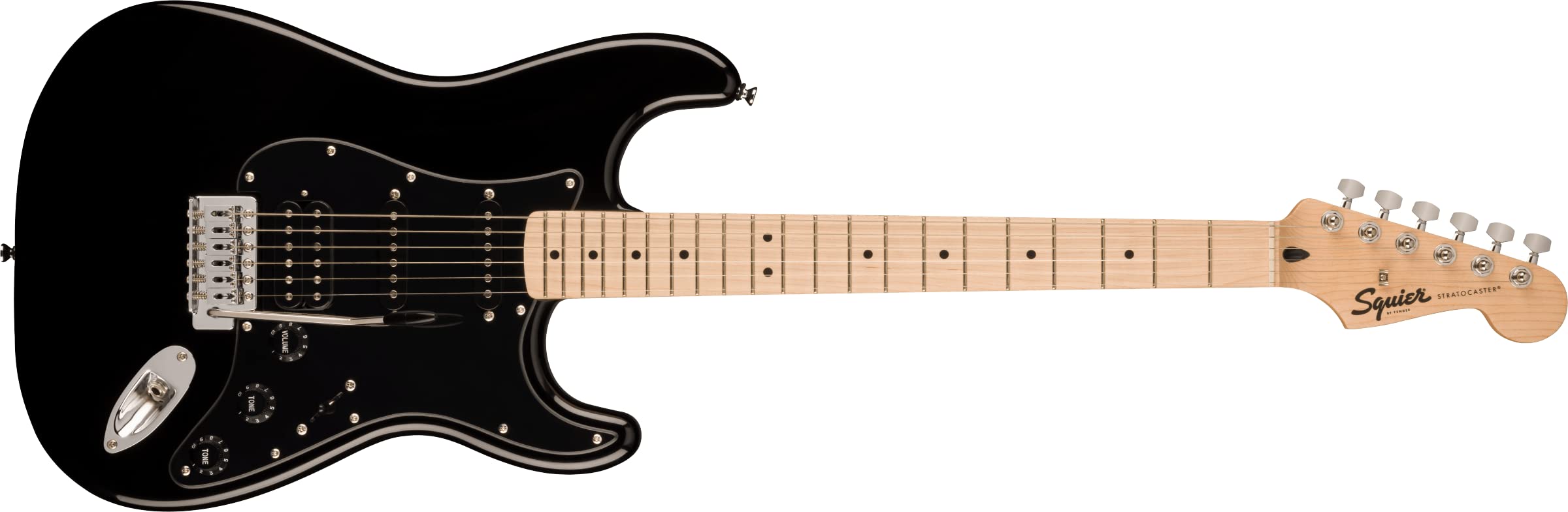 Amazon.com: Squire Sonic Stratocaster Electric Guitar, Black