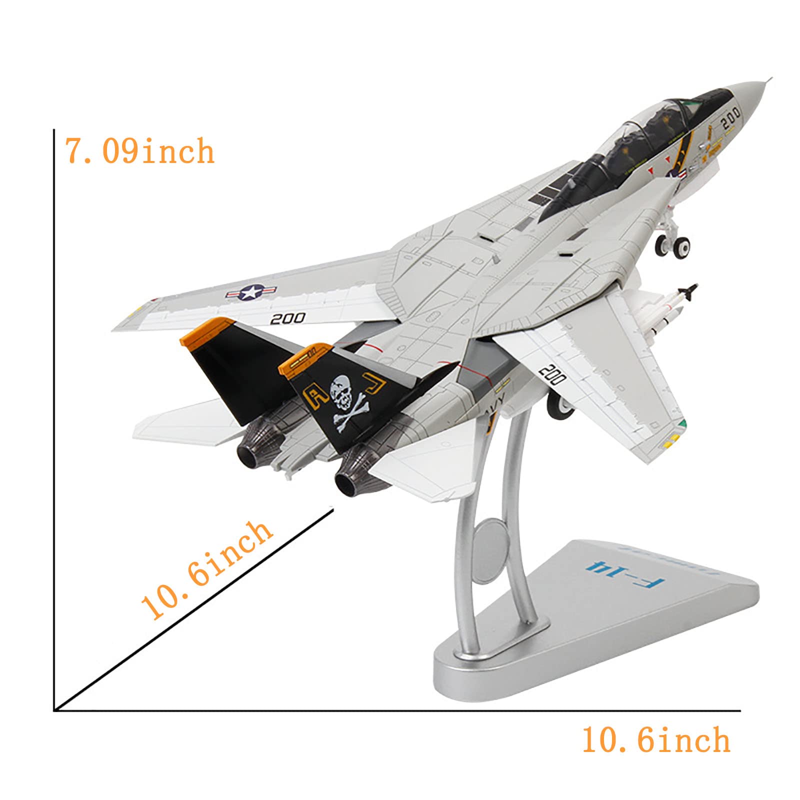 Amazon.co.jp: 1/72アメリカ海軍F-14A Tomcat合金モデルVF-84戦闘機