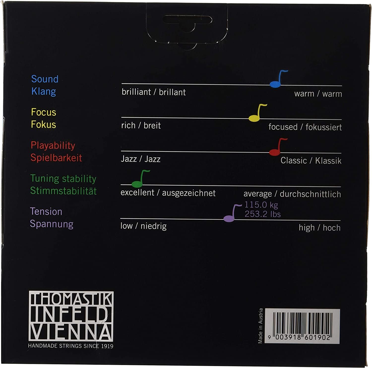 Amazon.co.jp: THOMASTIK Belcanto ベルカント コントラバス弦3/4