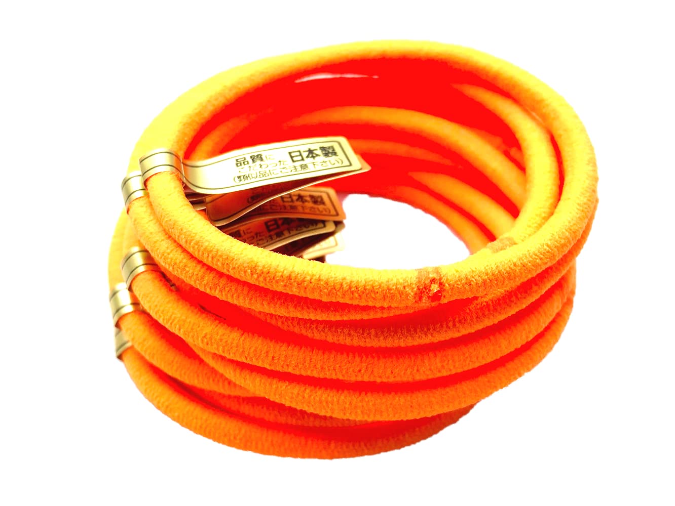 Amazon | 日本製 ヘアゴム リングゴム 20本セット*蛍光オレンジ 特許