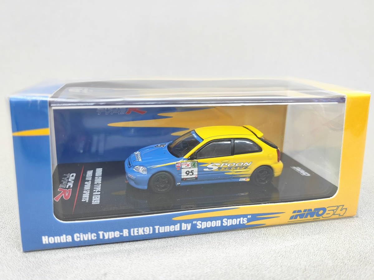 Amazon | INNO 1/64 ミニカー シビック TYPE-R EK9 SPOON SPORTS #95