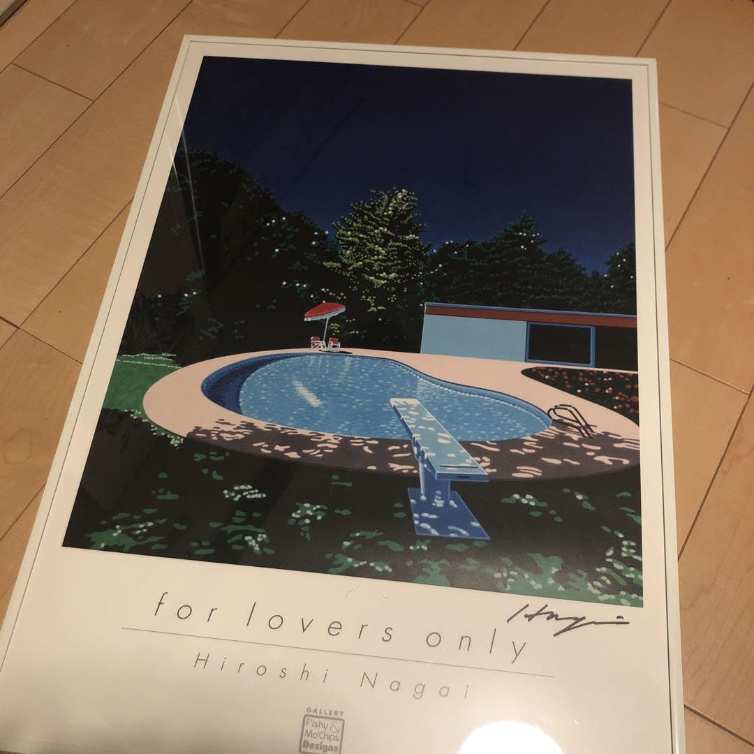 Amazon.co.jp: 永井博 ポスターアート 大瀧詠一 山下達郎 A2 直筆