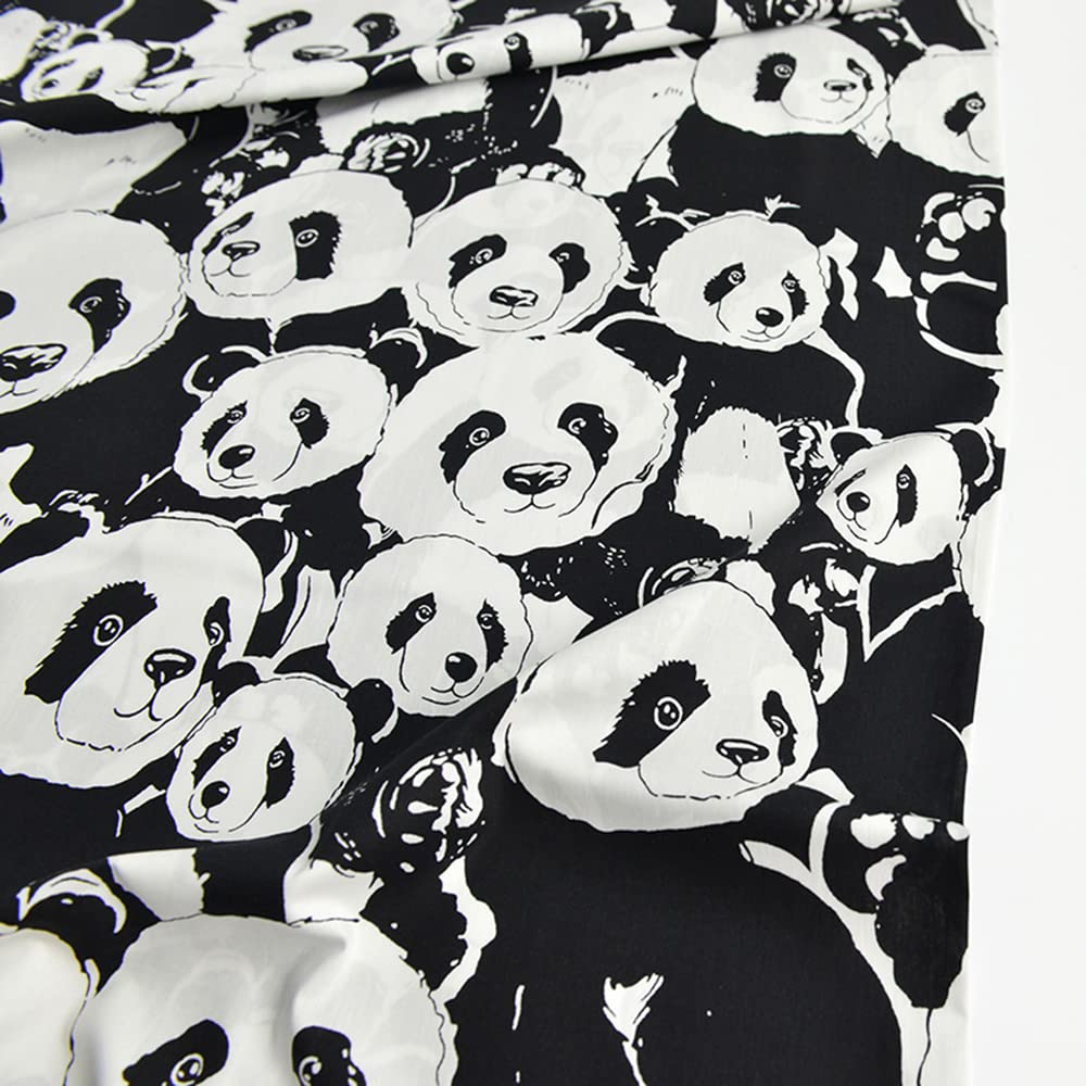 Amazon | 生地 パンダ かわいい パンダ柄 布 コットン プリント生地