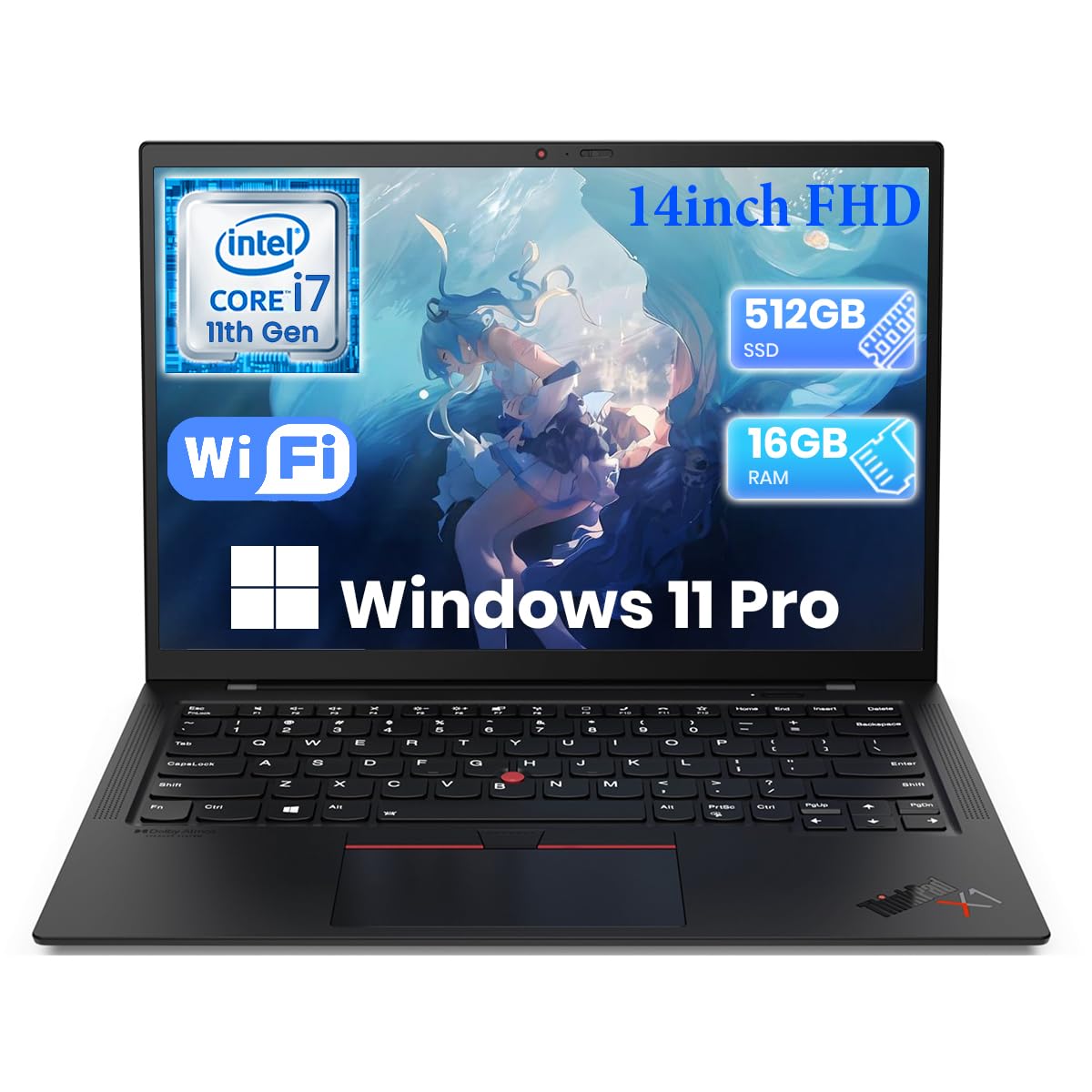 Amazon.com: Lenovo ThinkPad X1 Carbon 9th Gen Business Laptop, 14