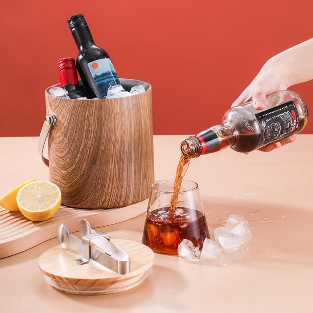 Amazon.co.jp: アイスペール 溶けない おしゃれ 氷の容器 二重構造